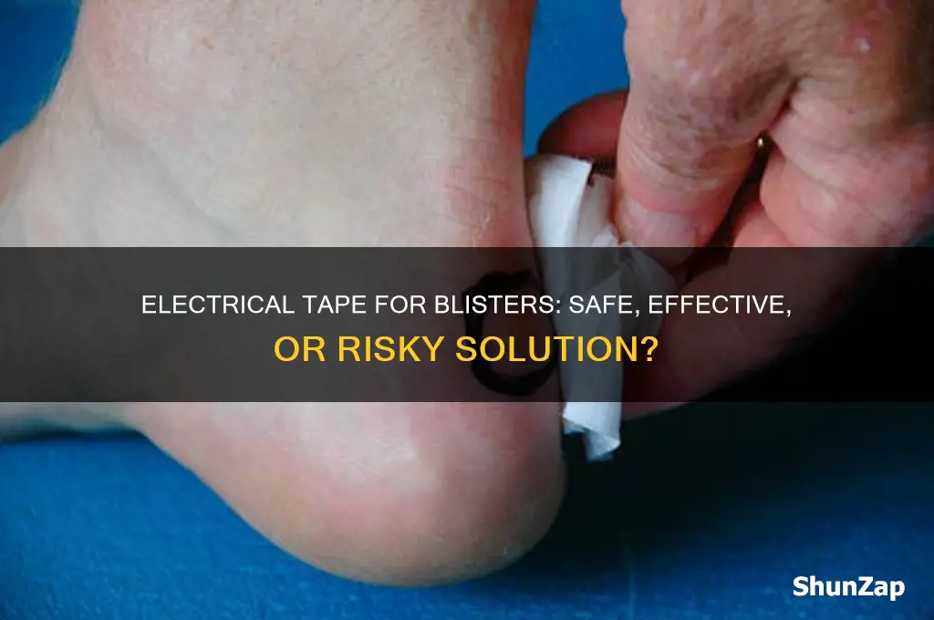 can i use electrical tape for blisters