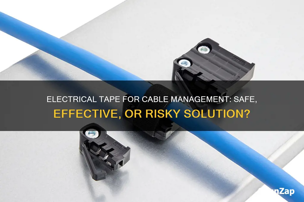 can i use electrical tape for cable management