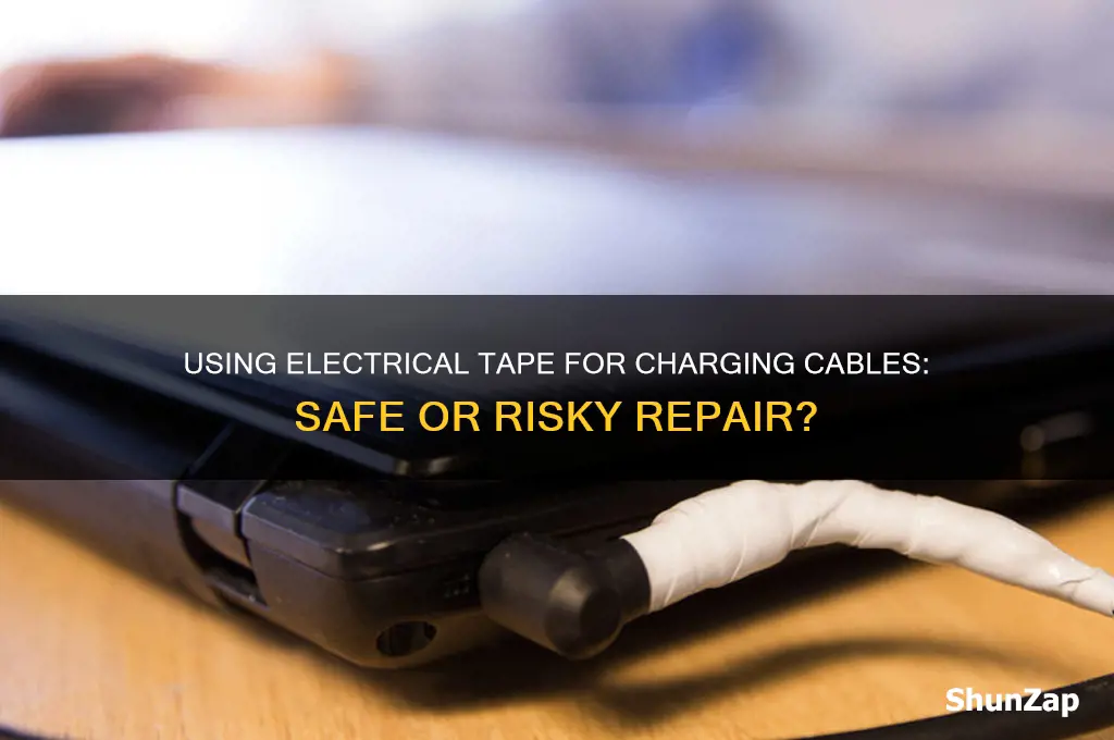 can i use electrical tape for charging cable