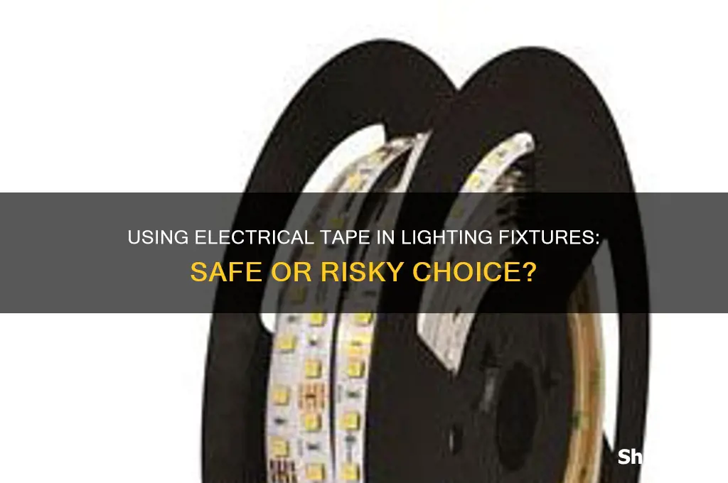 can i use electrical tape in a lighting fixture