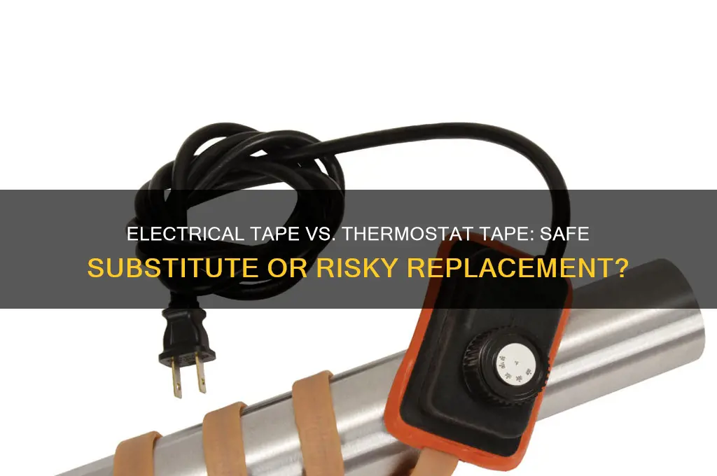 can i use electrical tape instead of thermam tape