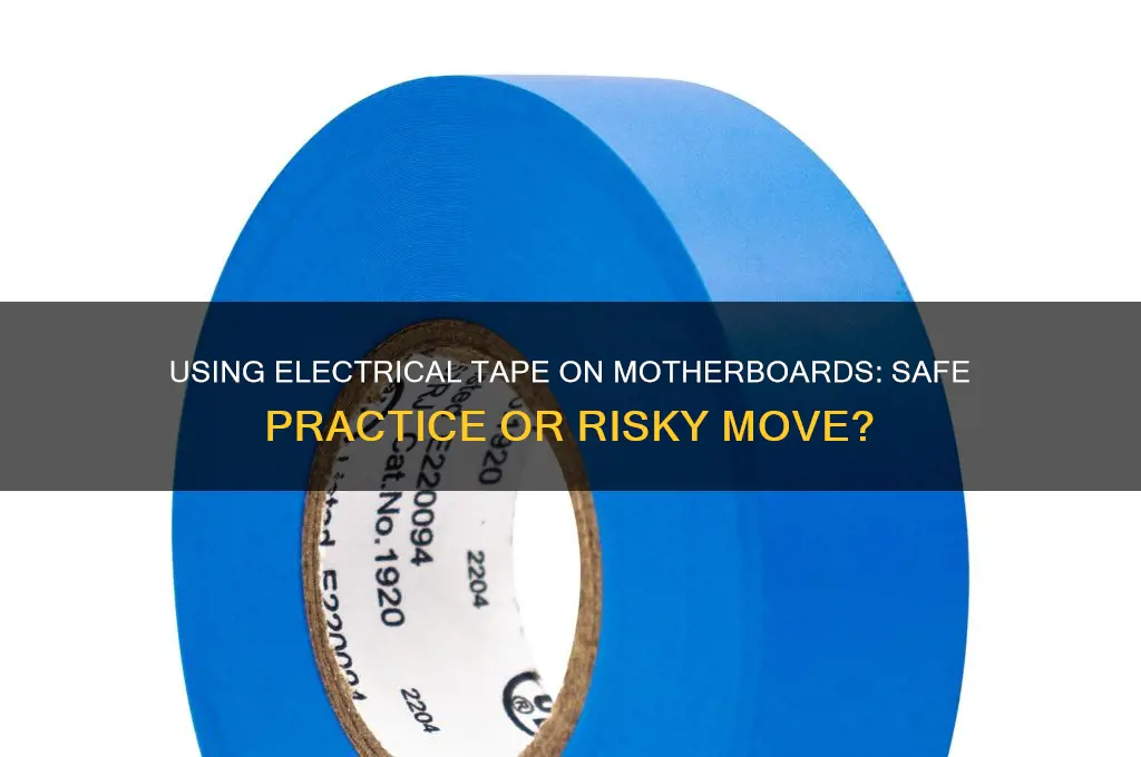 can i use electrical tape on motherboard