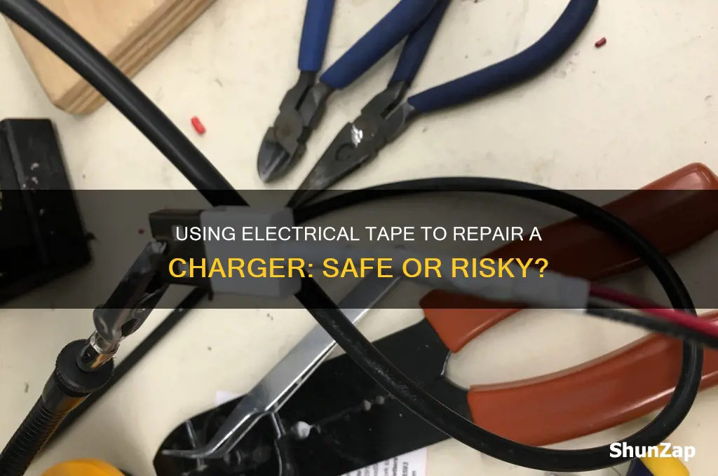 can i use electrical tape to fix a charger