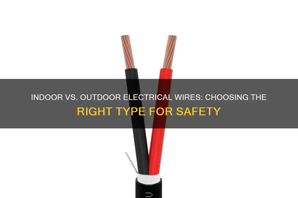 can i use electrical wire indoor or outdoor