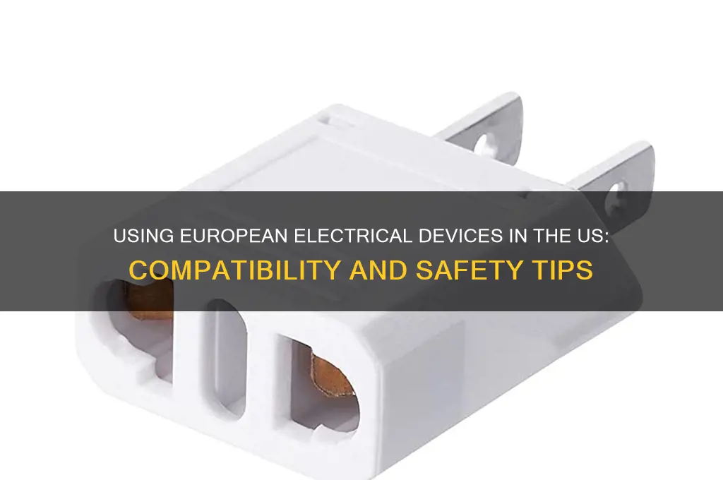 can i use european electrical devices in us