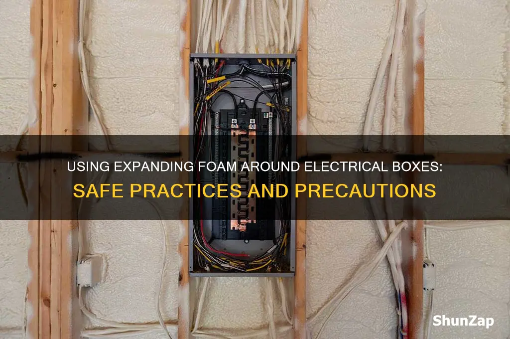 can i use expanding foam around electrical boxes