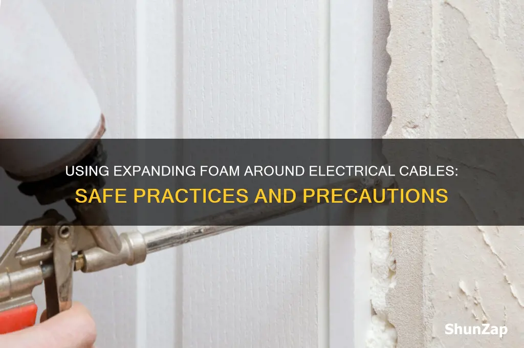 can i use expanding foam around electrical cables
