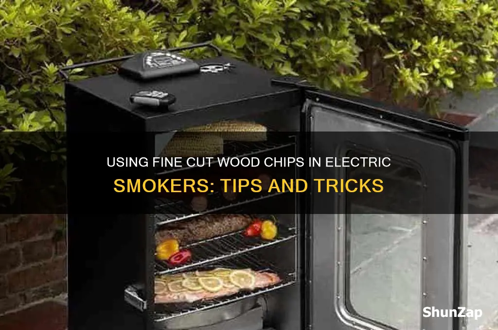 can i use fine cut chips in an electric smoker