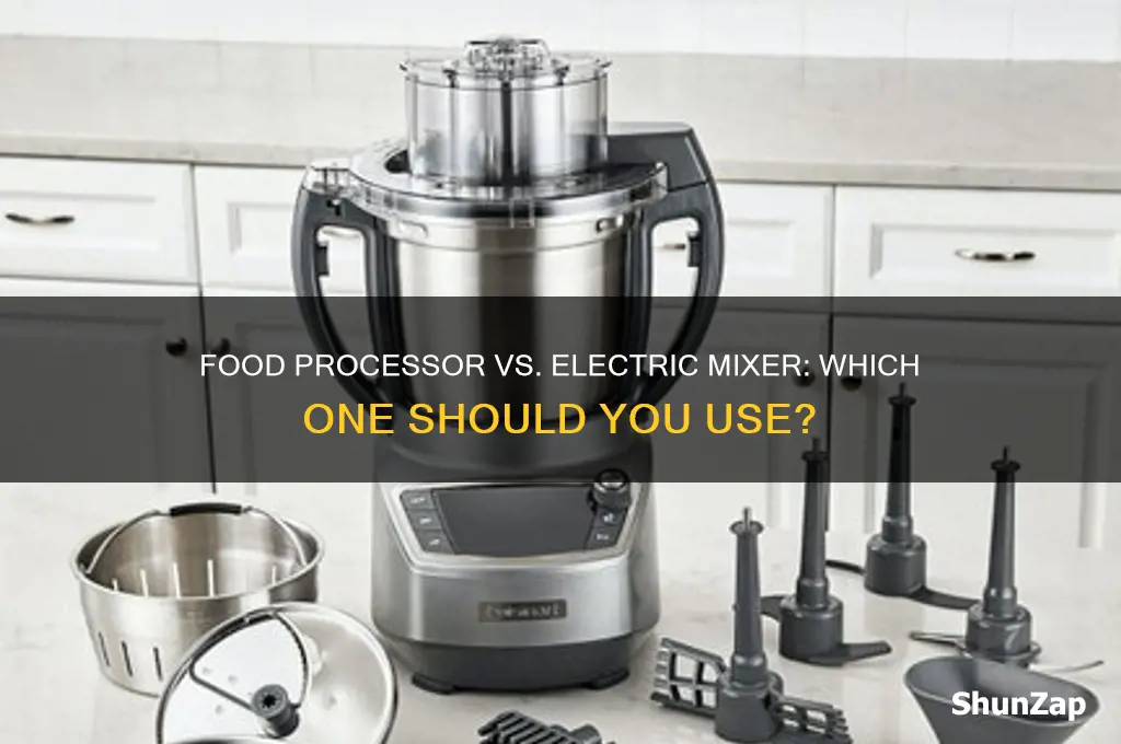 can i use food processor instead of electric mixer