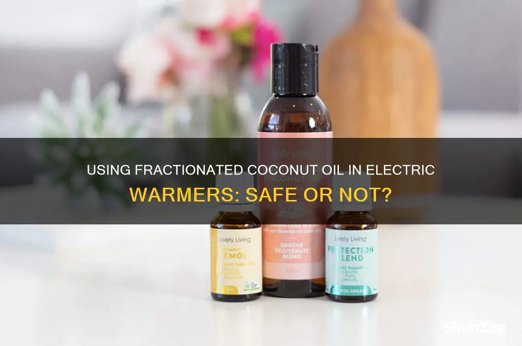 can i use fractionated coconut oil in an electric warmer