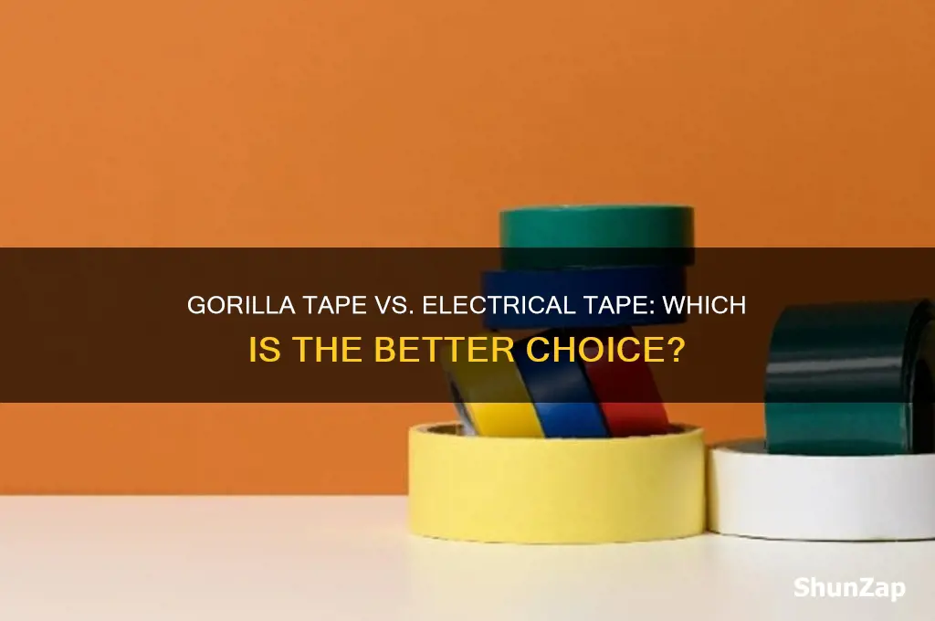 can i use gorilla tape instead of electrical tape