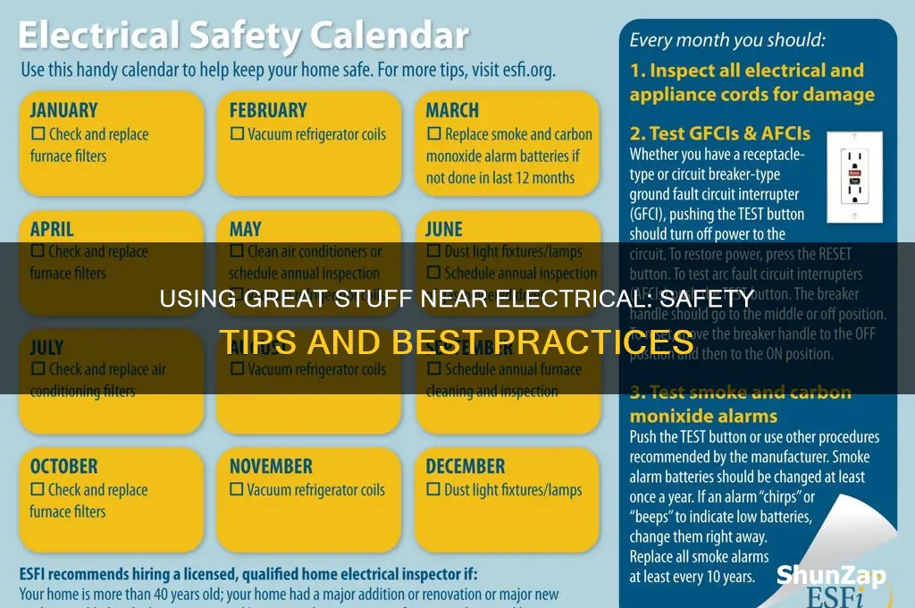 can i use great stuff near electrical