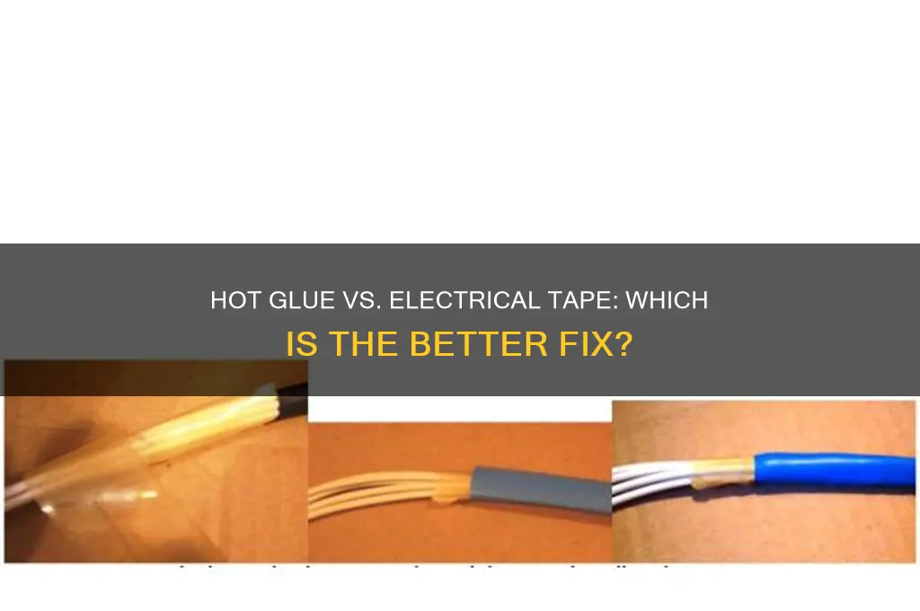 can i use hot glue instead of electrical tape