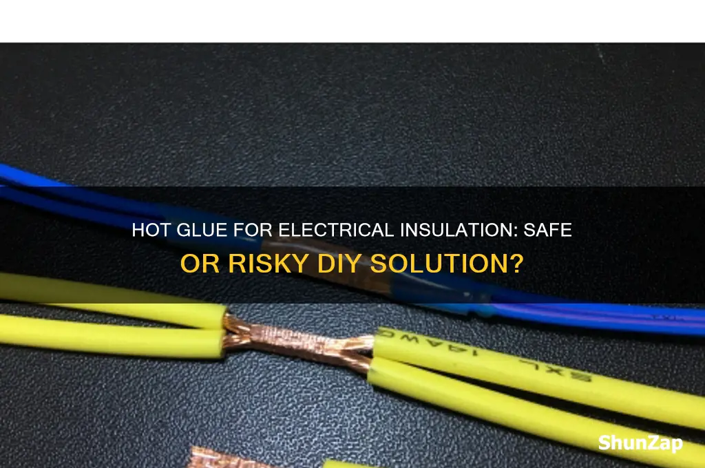 can i use hot glue to insulate electricity