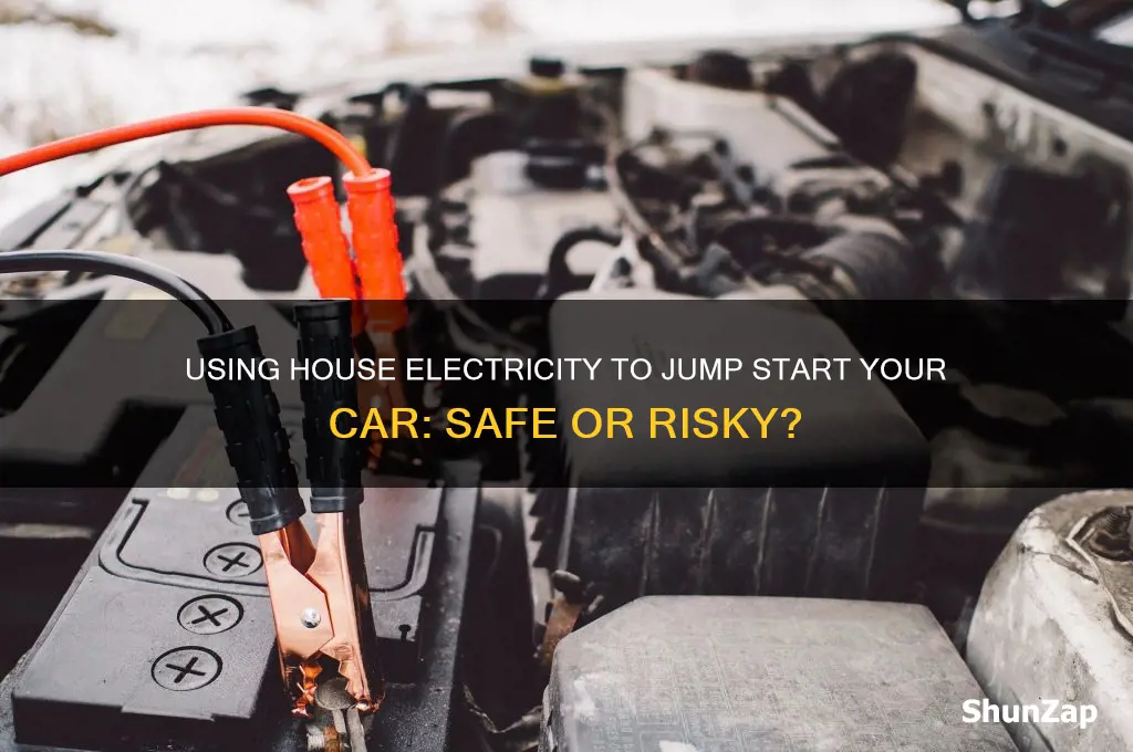 can i use house electricity to jump start my car