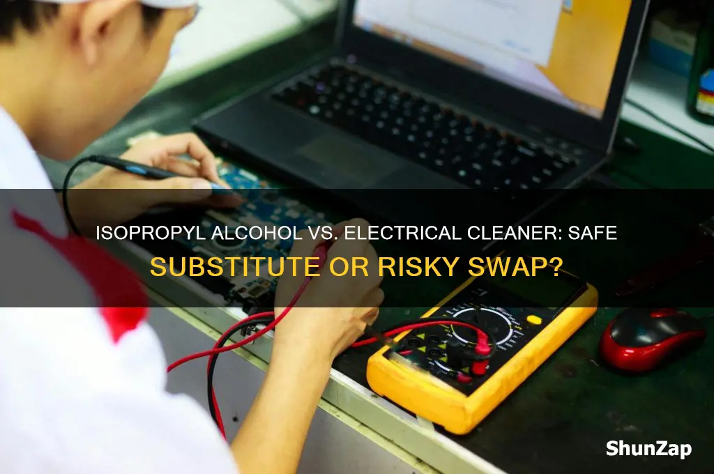 can i use isopropyl alcohol in place of electrical cleaner