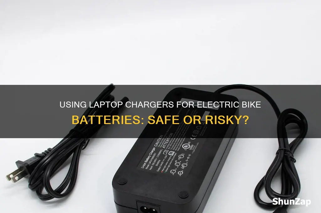 can i use laptop charger to charge electric bike battery