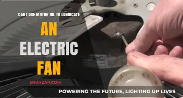 Using Motor Oil for Electric Fan Lubrication: Safe or Risky?