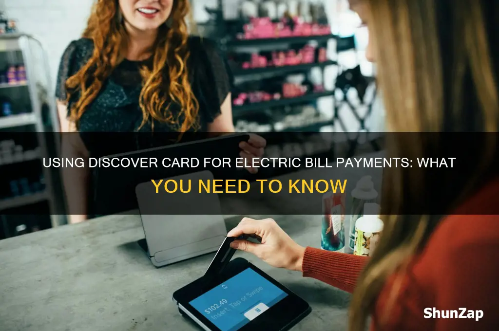 can i use my discover card to pay electric bill