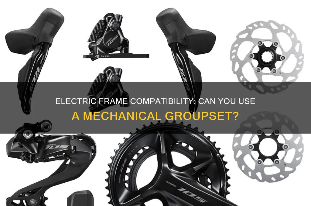 can i use my electric frame for a mechanical groupset