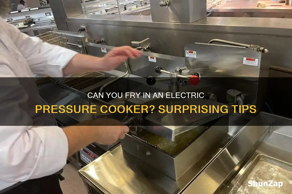 can i use my electric pressure cooker to fry
