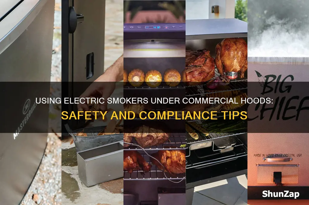 can i use my electric smoker under a commercial hood
