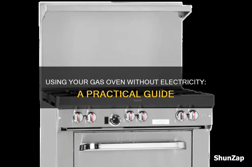 can i use my gas oven without electricity