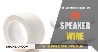 Using Non-Electrical Tape on Speaker Wire: Safe or Risky?