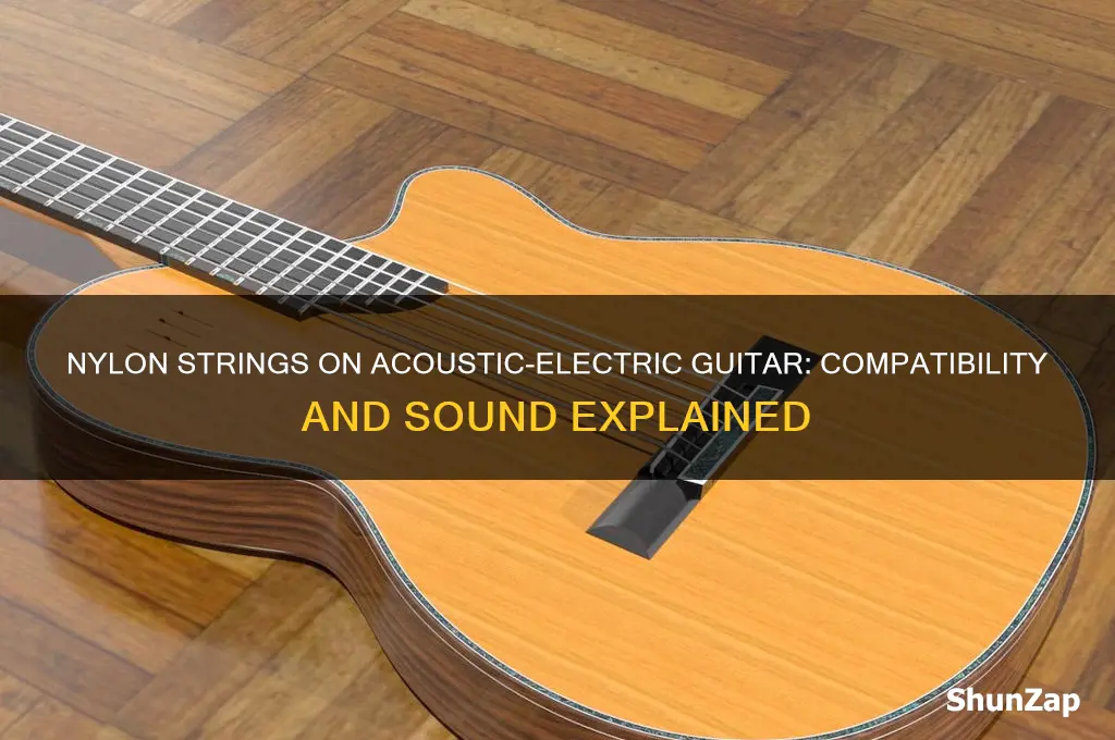 can i use nylon strings on an acoustic electric guitar