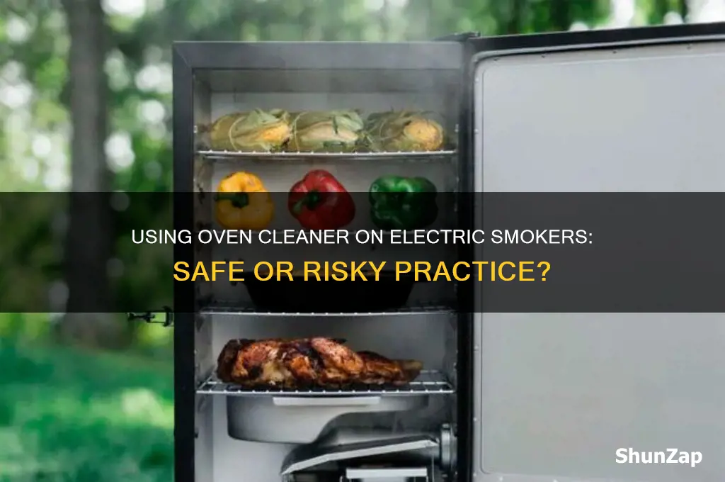 can i use oven cleaner on electric smoker