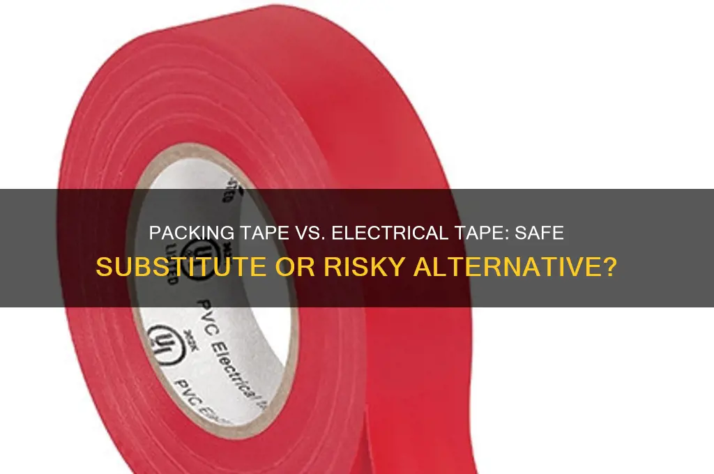 can i use packing tape instead of electrical tape