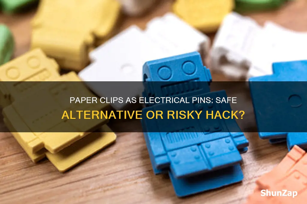 can i use paper clips as electrical pins