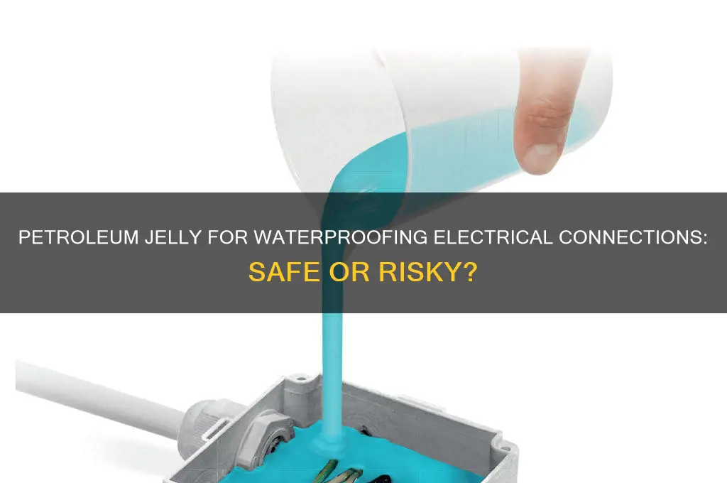 can i use patroleum jelly to waterproof electrical connections