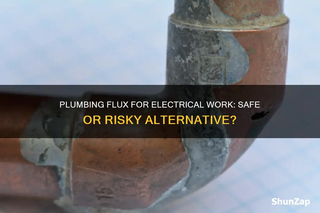 can i use plumbing flux for electrical