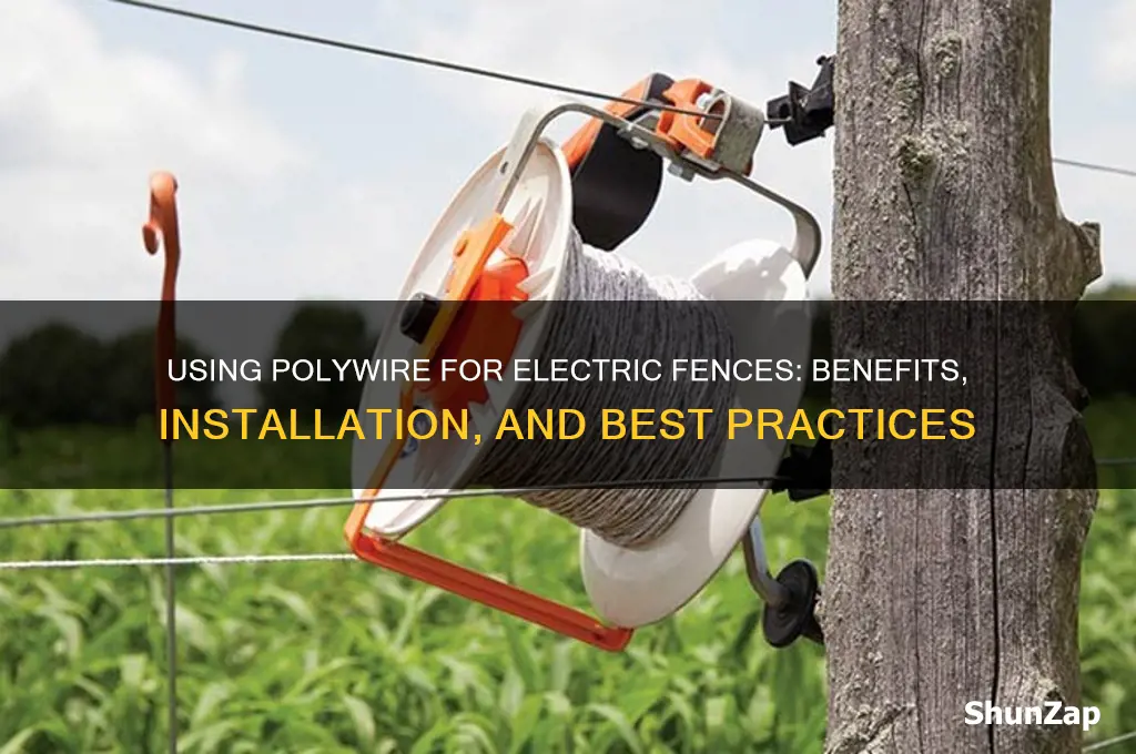 can i use polywire for an electric fence