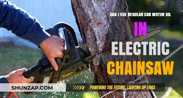 Using Regular Car Motor Oil in Electric Chainsaws: Safe or Risky?