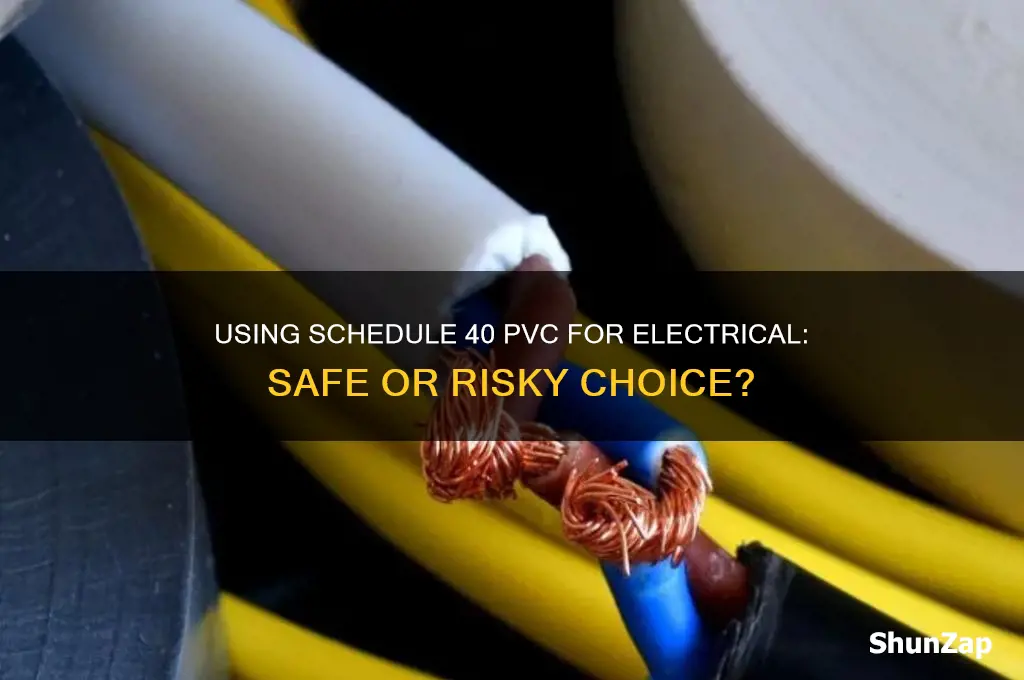 can i use regular schedule 40 pvc for electrical