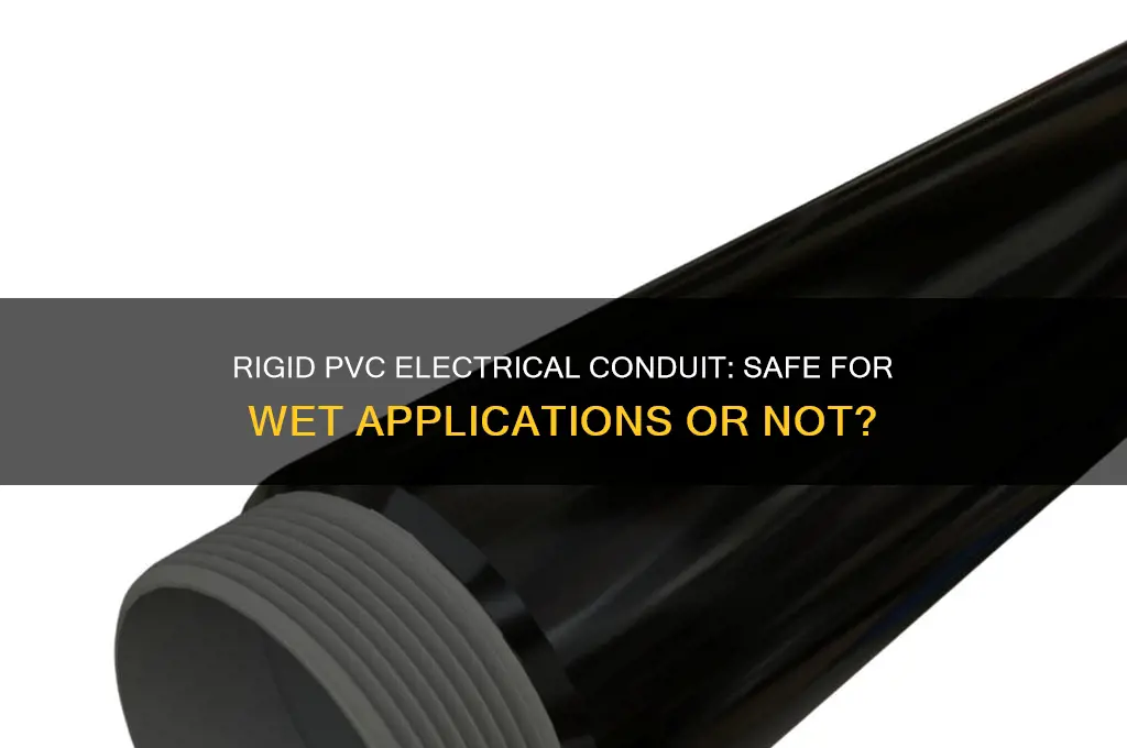 can i use rigid pvc electrical conduit for wet application