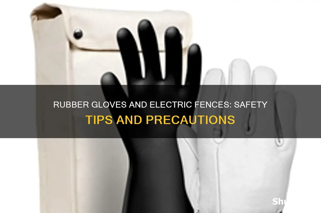 can i use rubber gloves on an electric fence