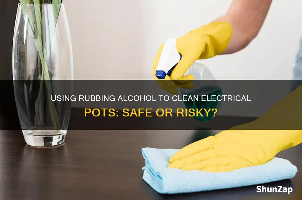 can i use rubbing alcohol to clean electrical pots