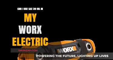 Using SAE 30 Oil in Worx Electric Tools: Safe or Risky?