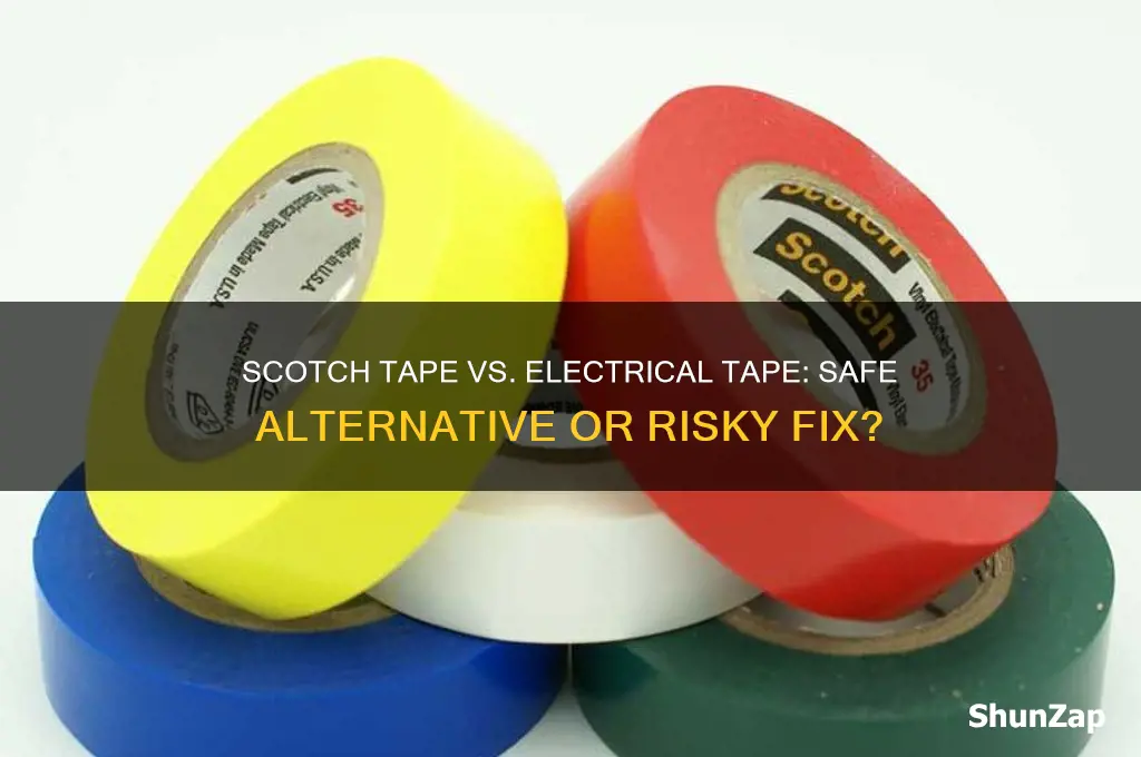 can i use scotch tape as electrical tape