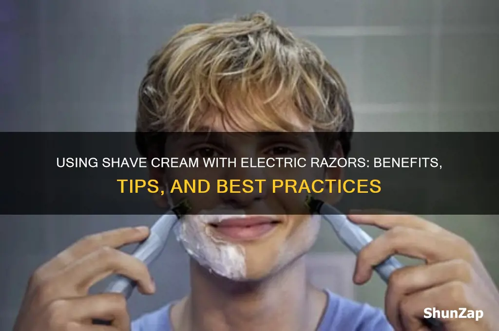 can i use shave cream with electric razor