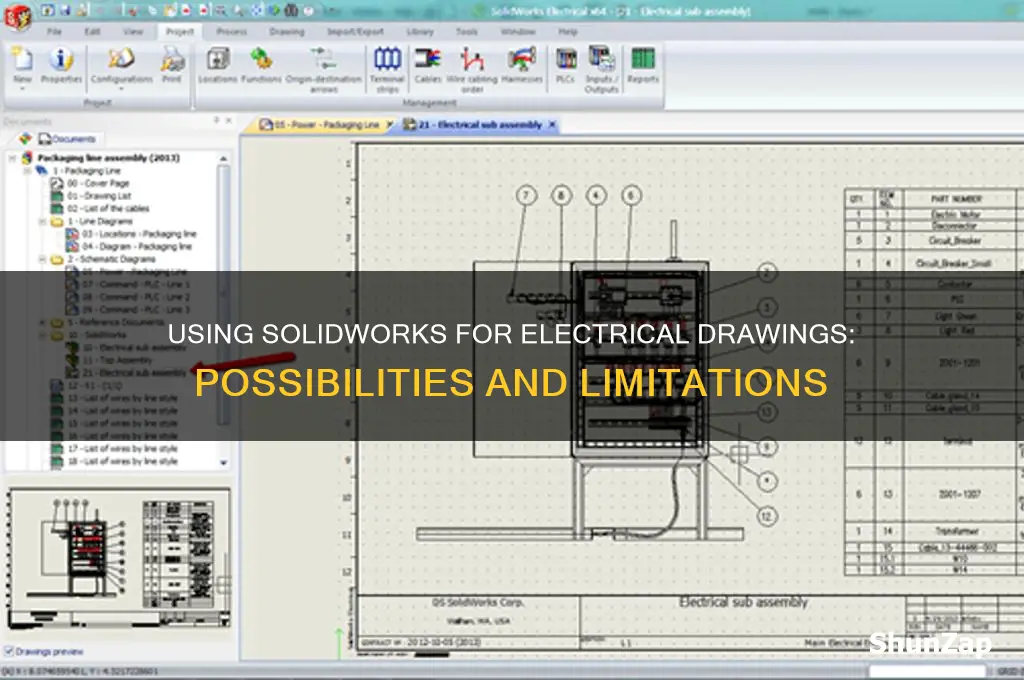 can i use solid works to drawing electrical drawings