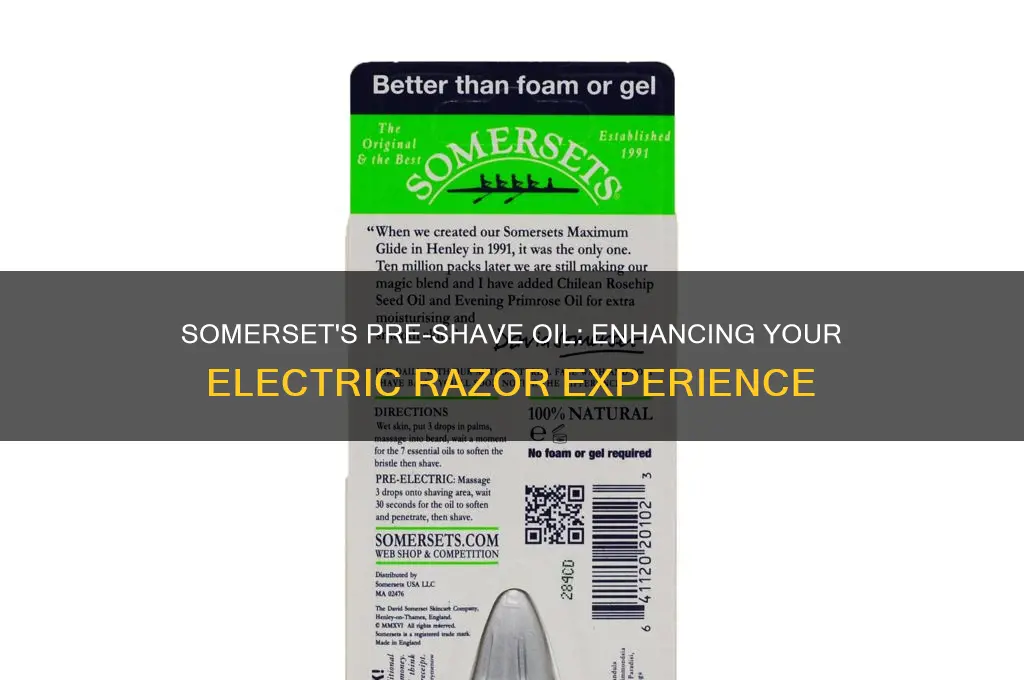 can i use somersets pre shave with electric razor