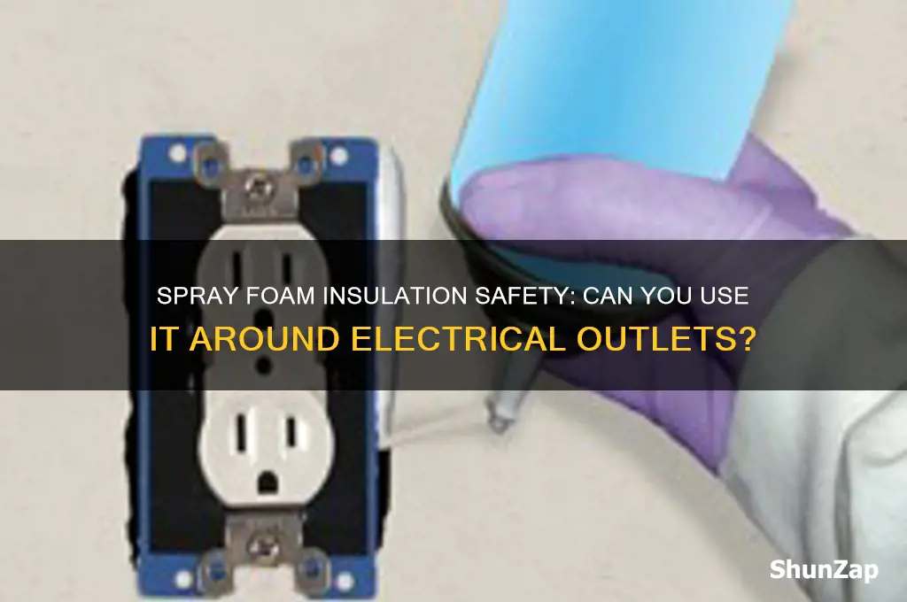 can i use spray foam around electrical outlets
