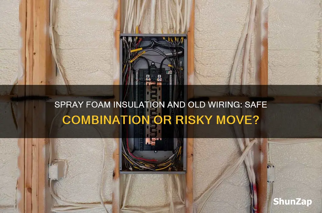 can i use spray foam insulation with old electric wiring