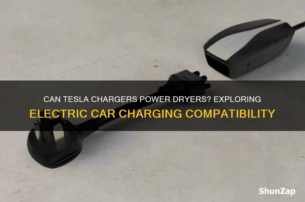 can i use telsa same electric cars charger with dryers