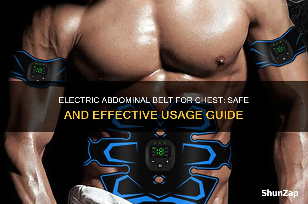 can i use the electric abdominal belt for my chest