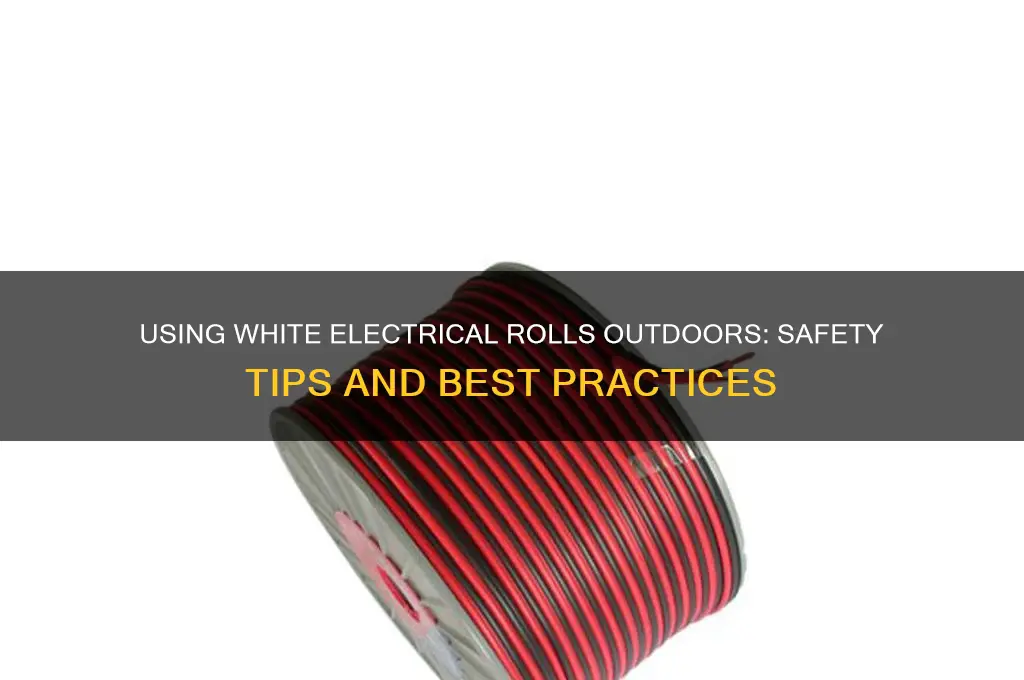 can i use the white electrical rolls outside